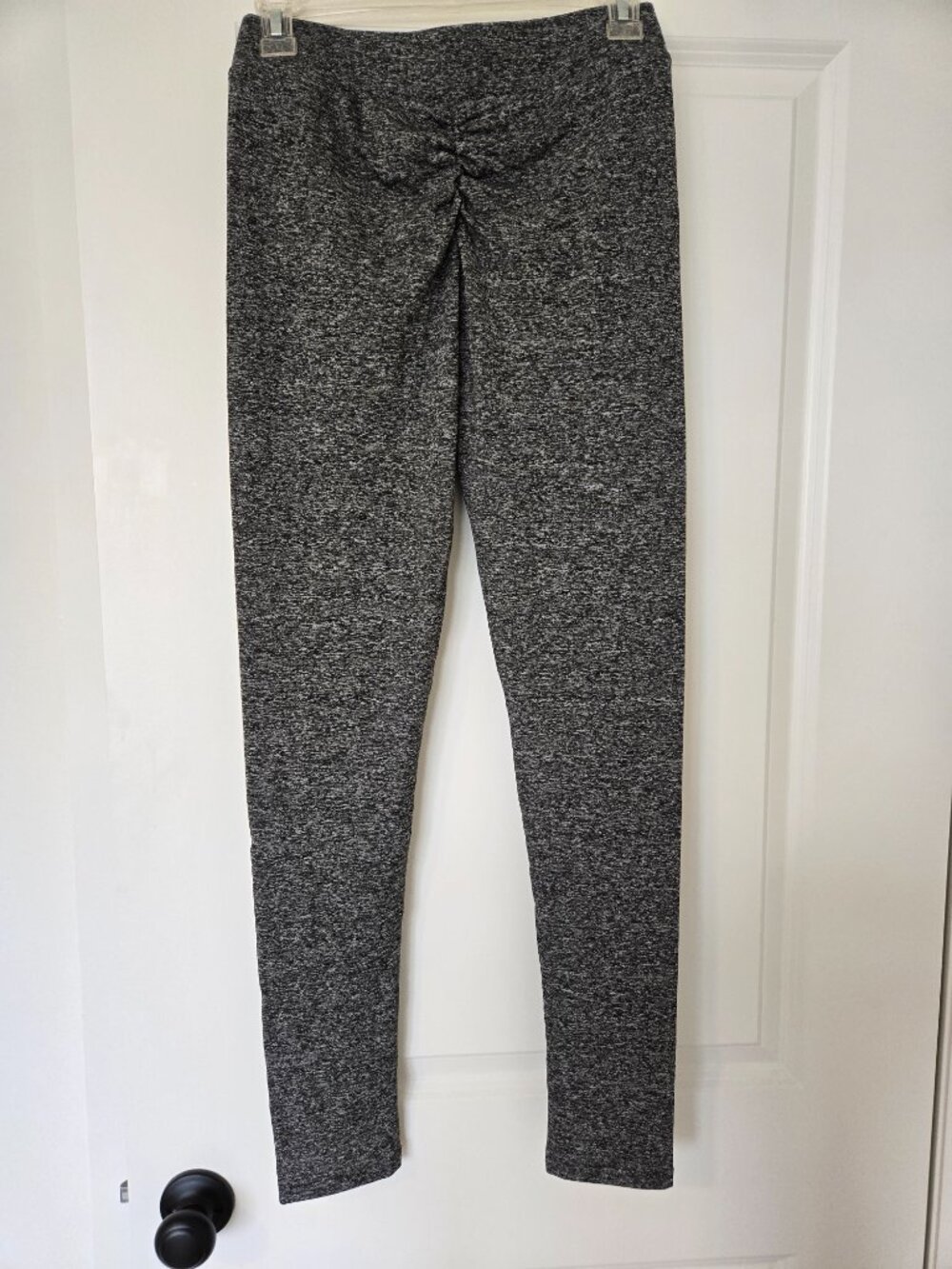 Women’s Charcoal Heather High-Waisted Leggings – Stretchy Slim-Fit Everyday Pant